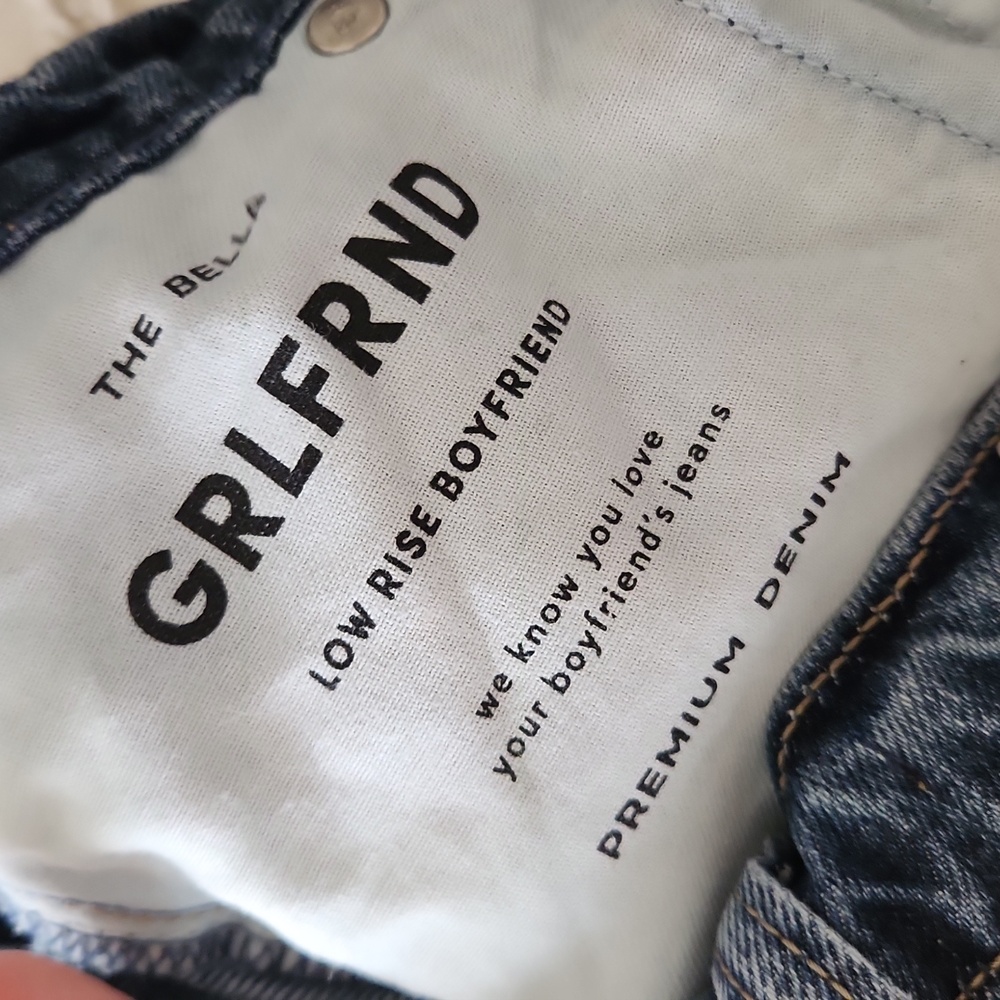 GRLFRND Low Rise Boyfriend Bella Jeans Size 24 - Picture 10 of 10